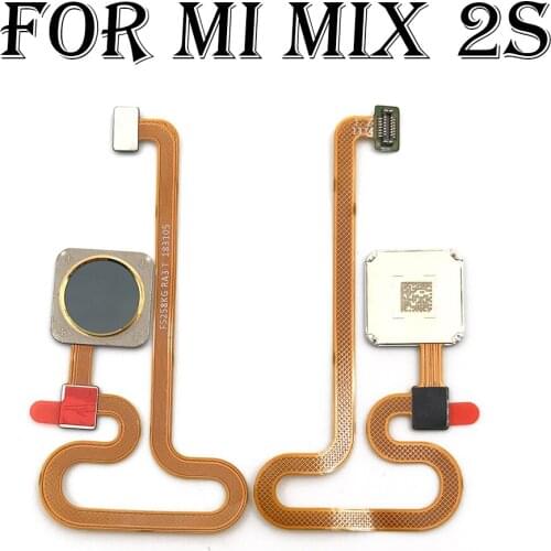 5Pcs/lot Fingerprint Sensor Home Return Key Menu Button Flex Ribbon Cable For Xiaomi Mix 2S Mix2S