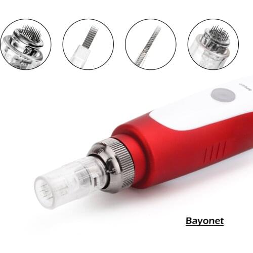 50PCS Electric Derma Pen Needles Bayonet 36 pin Cartridge For Auto Microneedle Derma Pen Needles 1/F5/F7/9/12/36 pin Needle Tip