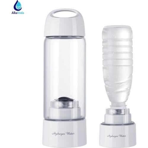 AlkaVoda Hydrogen Rich Water Bottle lonizer Alkaline Generator Portable Healthy H2Cup USB Rechargeable Hydrogen Water Cup Device