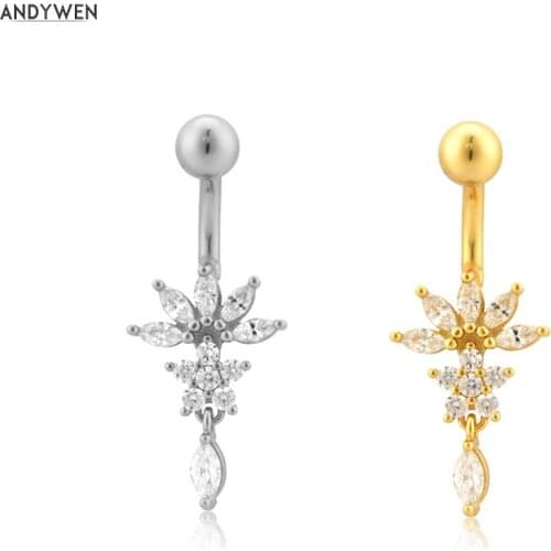 ANDYWEN Flower Brooches For Clothes