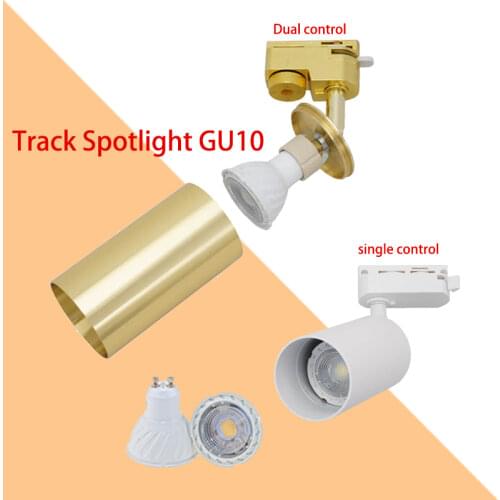 White Led Track Lights GU10 Track Lamps for Shop Rail Aluminum Spotlights for Clothing Store Surface Mount Track Lighting