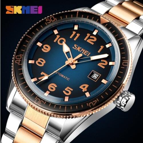 SKMEI Mechanical Watch Business Automatic Watch Men Date Time Mens Wristwatches Luminous Waterproof Male Watch reloj hombre New