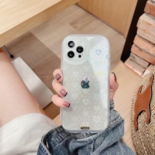 3D Candy Epoxy Love Phone Case for Iphone 11 12 Pro Max X XS Max XR 8 7 Plus Se 2020 Soft Glitter Clear Cover
