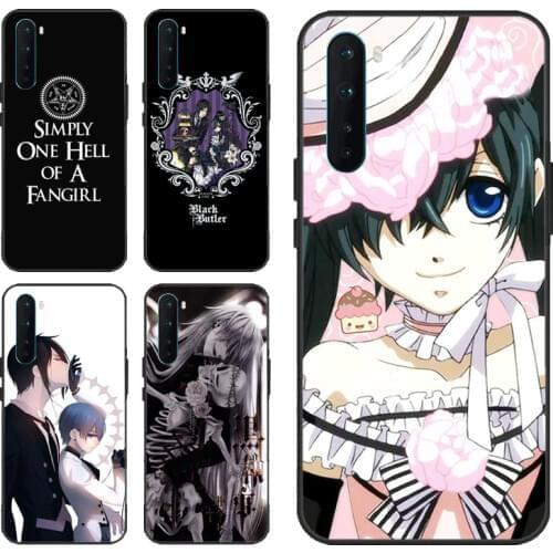 Anime Black Butler Kuroshitsuji Case For OnePlus Nord 7T 7 8 Pro For Realme 6 7 Pro C3 XT X2 X7 OPPO Reno4 Pro Coque
