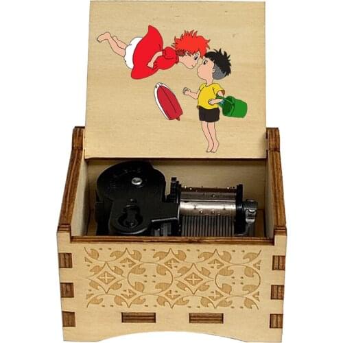 Wooden Music Box, Childrens toys, anime Color Music Box, Halloween, Christmas, birthday Gifts