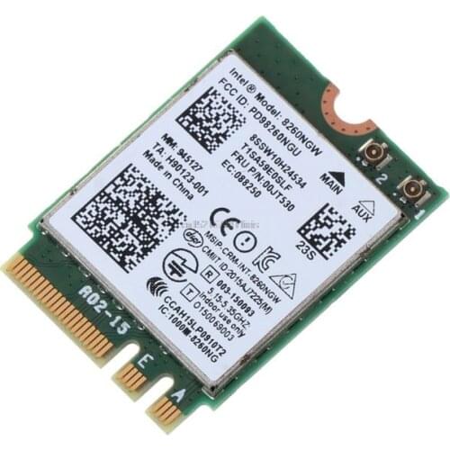 Intel Wireless-AC 8260 Dual-band Card Wifi Bluetooth for Lenovo ThinkPad YOGA IBM 00JT480 00JT382 00JT530 00JT532