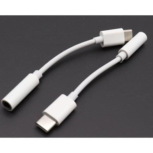 Type-C To 3.5mm Earphone Headset Cable Adapter Type C Plug Audio Cable Adapter For Xiaomi Mi8 Mi6 For Huawei P20 Mate 10 Pro