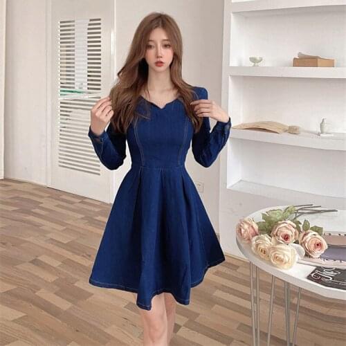 Модные джинсовые платья Malai China At AliExpress