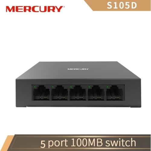 Mercury S105D Metal 5 Port Fast Network switch 10/100Mbps Desktop Ethernet Switch