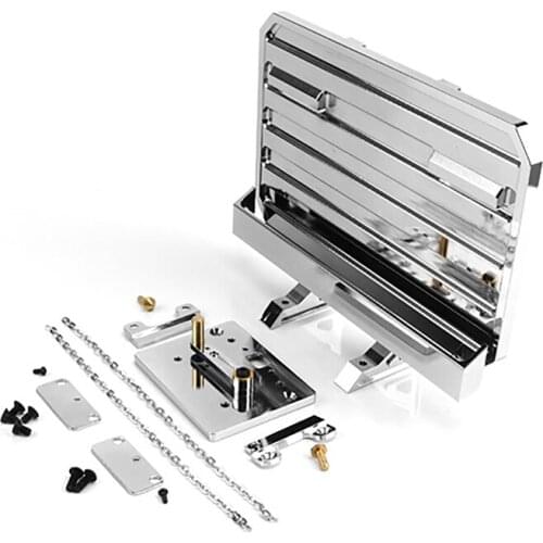 Metal Rear Tool Rack Back Frame for 1/14 Tamiya King RC Truck Tractor G-6063 Accessories
