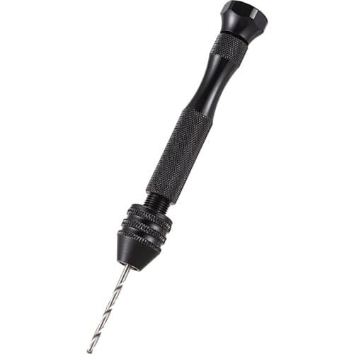 Mini Hand Drill,Precision Pin Vise Woodworking Hand Drill, miniature drill + 10pcs Mini Micro-Drill bit set with keyless Chuck