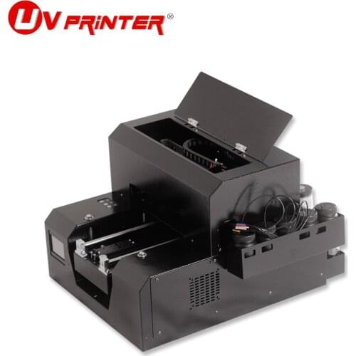 Mini UV printer full automatic color A4 flatbed with EPSON L800 print head plastic embossed leather 3D embossed printing