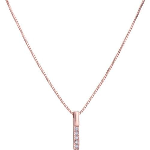 Reeti Fashion 925 Sterling Silver Jewelry Crystal Simple Chain Pendants&Necklaces sterling-silver Choker Necklace Jewelry