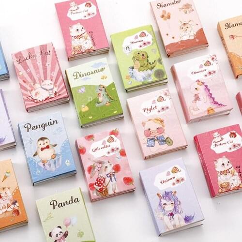 Lovely Notebook Notepad Sticker with Cartoon Pattern Stationery for Student