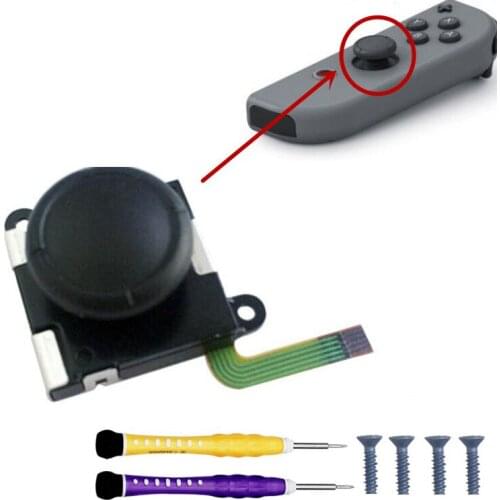Nintend Switch Joy-con 3D Analog Sensor Analog Axis Joystick Potentiometer OEM For Nintendo Switch NS Joycon with 4 Y screws