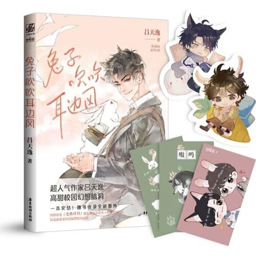 New Rabbit & Wolf Chinese Fiction Book Modern Youth Boys Campus Fantasy Sweet Novel Books