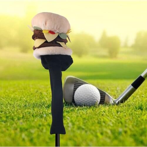 Plush Hamburger Shaped Golf Club Head Cover No.1 Driver Headcover Fairway Club Head Covers Golf Protector Equipment