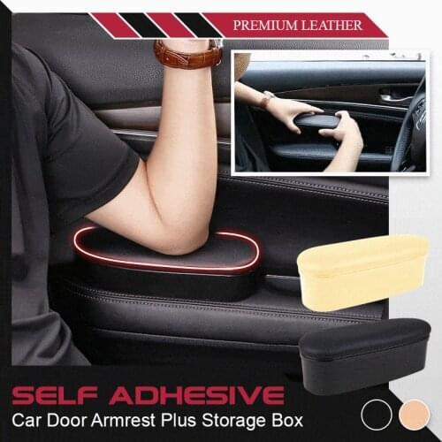 Storage Functional Armrests Car Door Leather Ergonomic Armrests Auto Interior Parts Arm Elbow Support Arm Heightening Pad