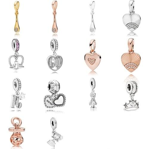 S925 Sterling Silver Love Fan Success Trophy Fairy Tale Cartoon Character 60 Years Love Pendant Charm Original Vintage Jewelry