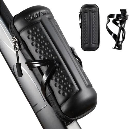 Portable Bicycle Repair Tools Box Bag With Kettle Bottle Rack Waterproof Hard Shell Cycling Repair Kits Case Bicycle Accessories