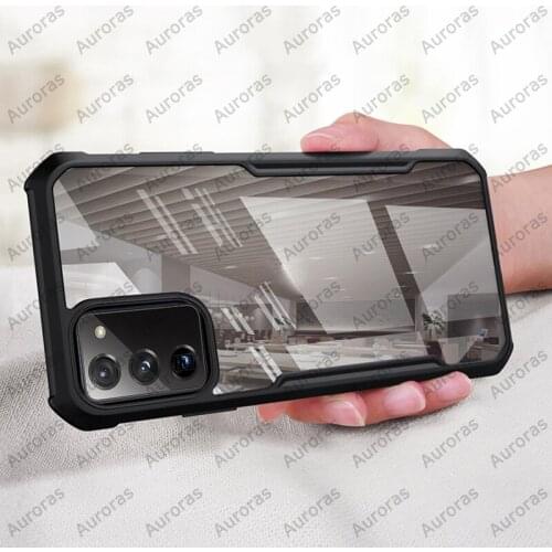 For Samsung A03S A02S Case Official Original Shockproof Airbag Clear with Frame Cover For Samsung Galaxy S21 S20 FE