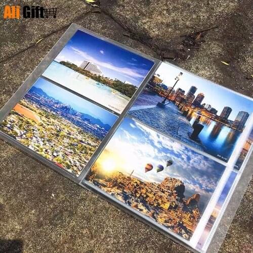 Transparency Simple Plastic Cover 80 Sheets Inserted 3R Photos Collection 5 Inch Pocket Photo Album Foto PP Surface Home Decor