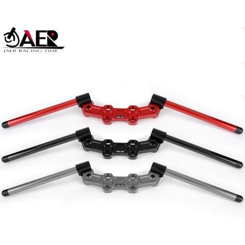 Motorcycle Handlebar Adjustable CNC Clip On Ons with Adapter for Honda CB650R CB 650 R 2019-2021 Handlebars Handle Bar