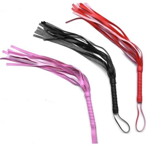45cm Slave Whip Spanking Bondage Restraints Whips Stimulates Queen Whip Cock Ring Flogger Paddle BDSM Sex Toy for Couple
