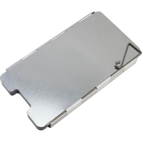 9-Plate Ultralight Folding Outdoor Stove Windscreen Aluminum Camping Stove Winds