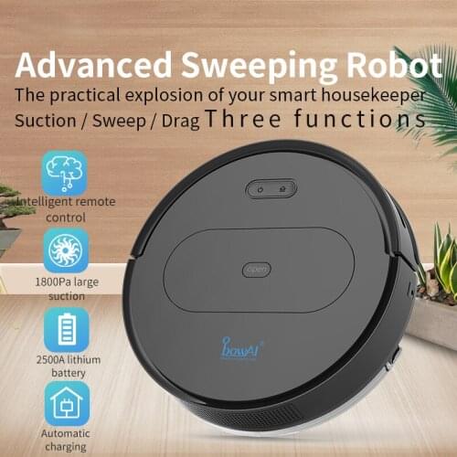 Smart Robot Vacuum Cleaner Wireless Home Premium Smart 3-In-1 Sweeping Robot Cleaning Mop Automatic Recharge APP Remote Control