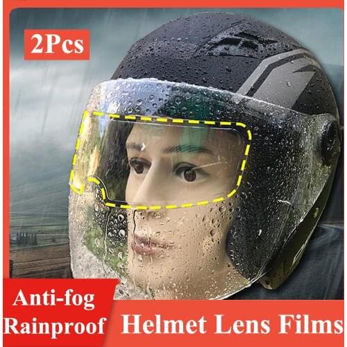 Universal 3 Types Anti-fog Rainproof Helmet Films Clear Anti-rain Film Anti Fog Motorcycle Helmet Len Films for K3 K4 AX8 LS2 MT