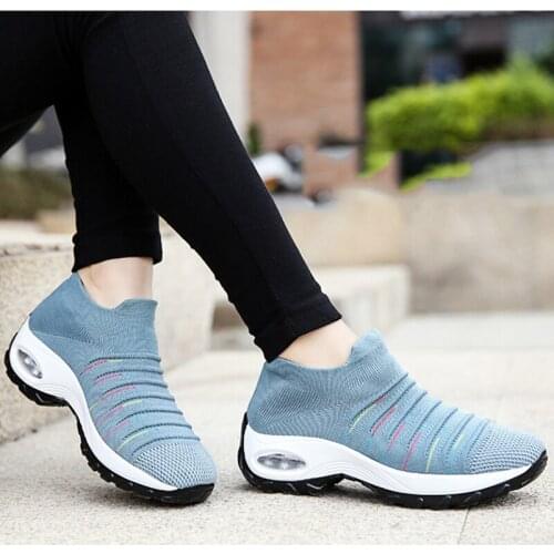 Women casual shoes summer fashion breathable mesh women shoes slip-on flat shoes sneakers women shoes