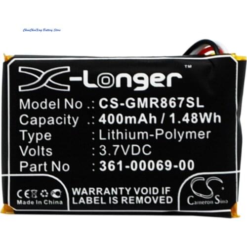 Cameron Sino 400mAh Battery 361-00069-00 for Garmin Barklimiter Deluxe, Delta Sport, Delta Training Collar, GAB102, GAD109