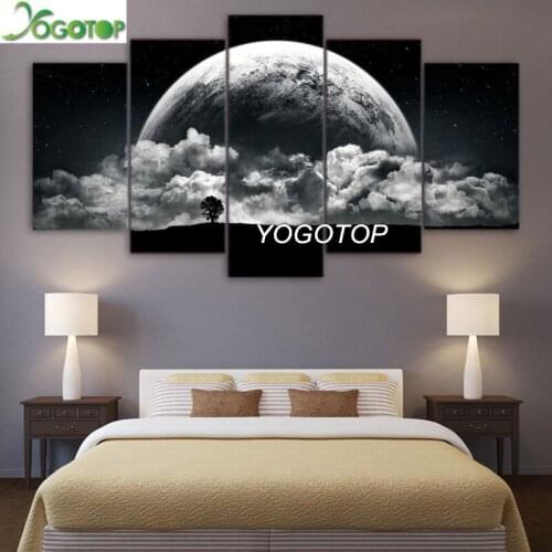 Diy Diamond Painting cross-stitch Planet Landscape 5D Full Drill Mosaic Diamond Embroidery puzzle Home Decor 5 Pieces ML1215