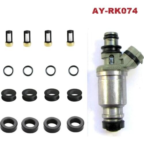 Free shipping 4sets Fuel injector repair kit for injector 23250-16120 94850021 FJ512 84212152 4G1291 FJ10137 for toyota 1.6L