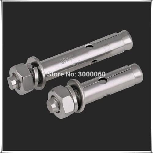 M6x60mm Stainless Steel 304 Sleeve Expansion Anchor Bolt 25pcs/lot