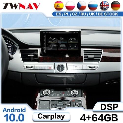 Carplay Android Multimedia GPS Navi For Audi A8 2009 2010 2011 2012 2013 2014 2015 2016 2017 Video Radio Auto Stereo Player Unit