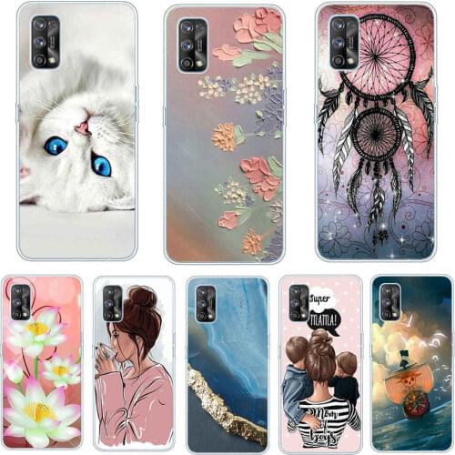 For OPPO Realme 7 pro Case RMX2151 Bumper Silicone TPU Soft Phone Cover For OPPO Realme 7 RMX2155 Case Cartoon fundas shell
