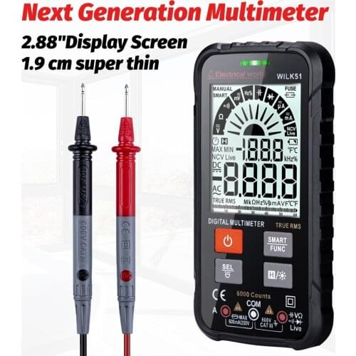 New Generation 600V Smart Intelligent Phone Digital Multimeter Ohm Capacitance Hz AC DC NCV Advance Multimetro Tester