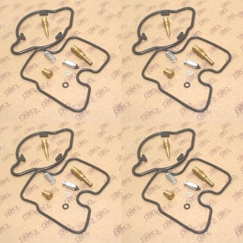 Carburetor Repair Kit 4SET For CB1000F 1993-1996 CB1000 F Rebuild Seal Float Valve Pilot Screws