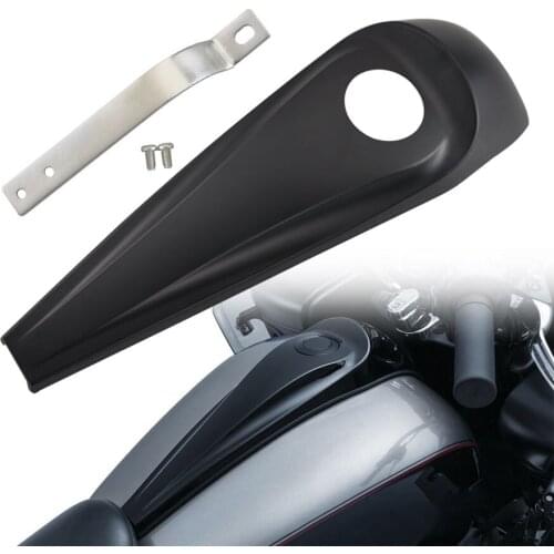 Matte Black Motorcycle ABS Smooth Dash Fuel Console Cover For Harley Road Glide FLTR Street Glide FLHX Electra Glide FLHT