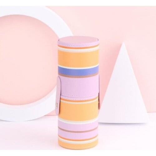 Fashion Makeup Brushes Holder Case PU Leather Travel Pen Holder Storage Cosmetic Brush Bag Brushes Organizer Make Up Tools