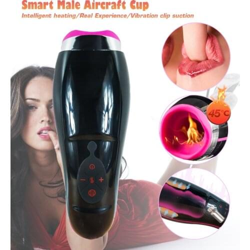 Multi Vibration Frequency Oral Male Masturbator Deep Throat Powerful Sucking Blow job Voice Masturbation Cup Sex Toys For Man