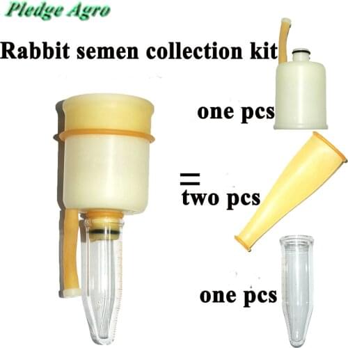 Semen Collection Kit Rabbit Breed Bunny Rabbit 10ml Capacity Artificial Insemination Tools Glass Sperm Vessel Lab Equipment