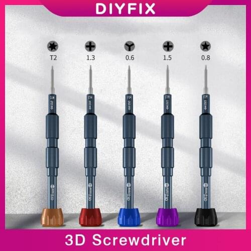 DIYFIX 5 in1 3D Precision Screwdriver Set For iPhone 12 Series Batch Header Phone Computer Repair Disassembly Bolt Screwdriver