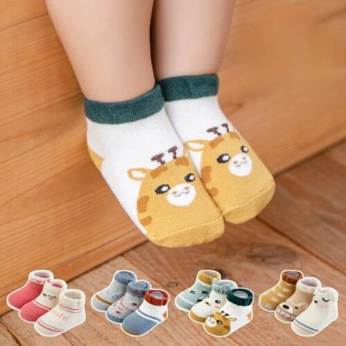 2021 Trendy Toddler Socks Baby Accessories Kids Non Slip Socks Girls Casual Cute Foot Socks Bebes Accesorios Calcetines Cortos