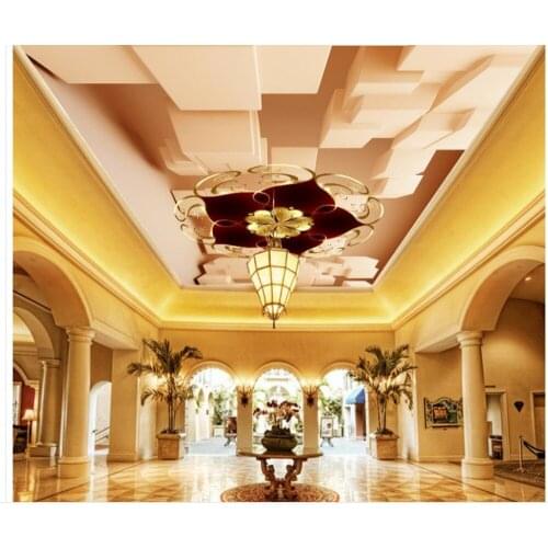 Cloud ceiling 3D three-dimensional box Continental ceiling Home Decoration 3d ceiling murals wallpaper