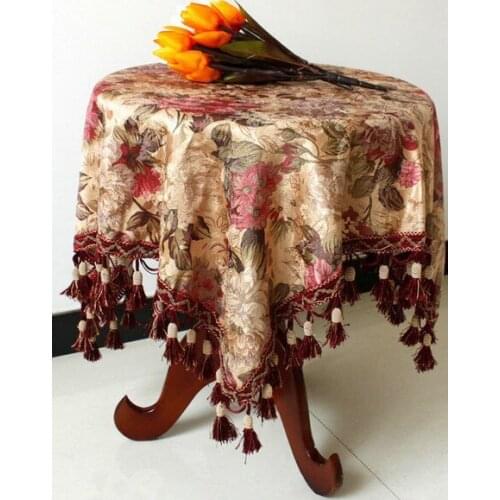 Wholesale Household Multi-Purpose Table Cloth Square Manual Tea Table Cover Dustproof Protective Table Set