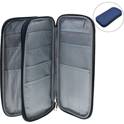 Empty Crochet Hook Pouch Knitting Needles Kit Storage Bag Sewing Needles Scissors Ruler Organizer Sewing Tools Accessories Case