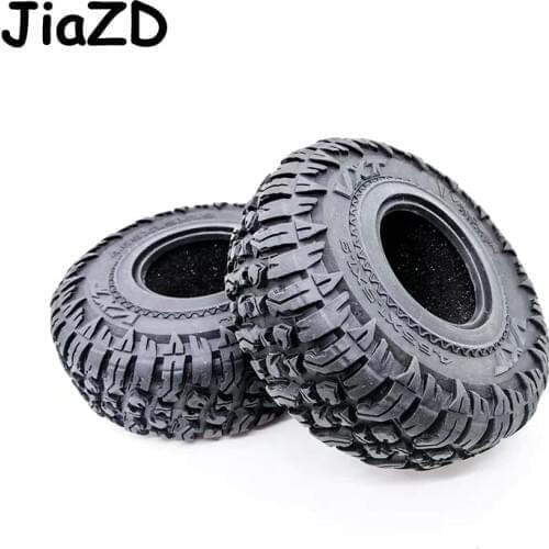 4PCS 118MM 1.9inch Rubber Rocks Tyres Wheel Tires for 1:10 RC Rock Crawler Axial SCX10 90047 D90 D110 TF2 TRX-4